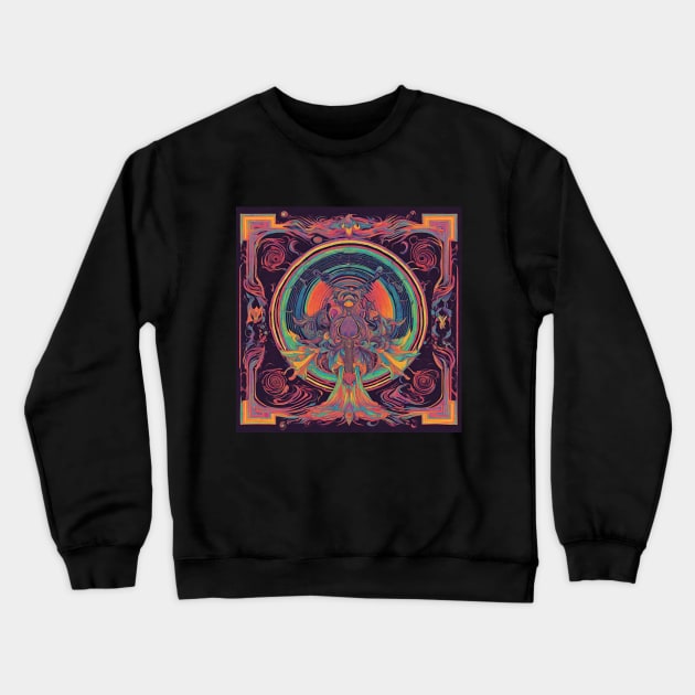 Progressive Rock Band Art Crewneck Sweatshirt by Klau